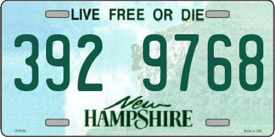 NH license plate 3929768