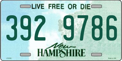 NH license plate 3929786