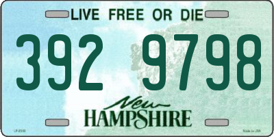 NH license plate 3929798