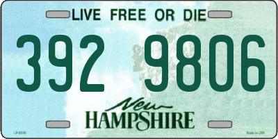 NH license plate 3929806