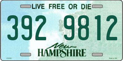 NH license plate 3929812