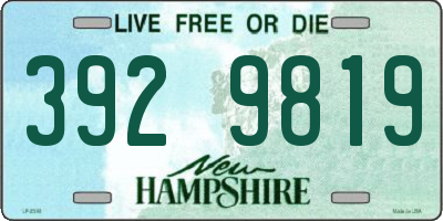 NH license plate 3929819