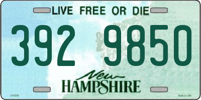 NH license plate 3929850