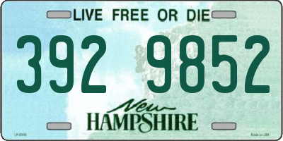 NH license plate 3929852