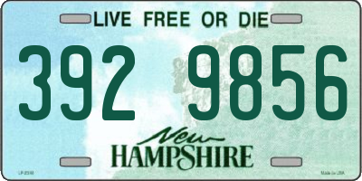 NH license plate 3929856