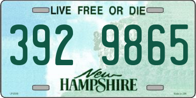 NH license plate 3929865