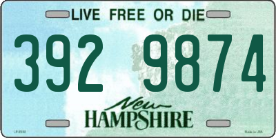 NH license plate 3929874