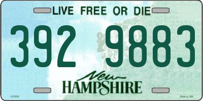 NH license plate 3929883