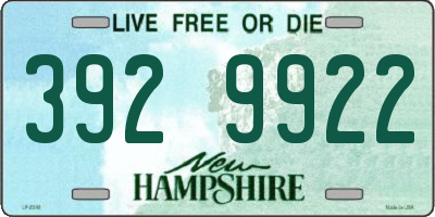 NH license plate 3929922