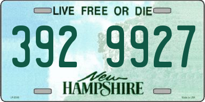 NH license plate 3929927