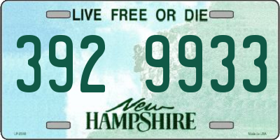 NH license plate 3929933