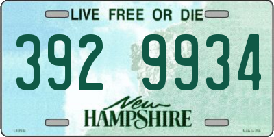 NH license plate 3929934