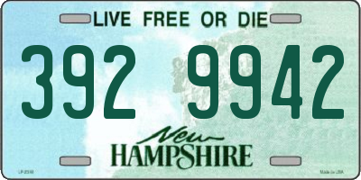 NH license plate 3929942