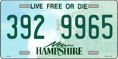 NH license plate 3929965
