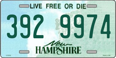 NH license plate 3929974