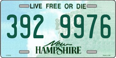 NH license plate 3929976