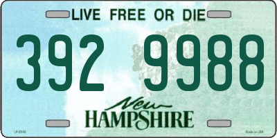 NH license plate 3929988