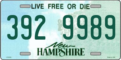 NH license plate 3929989