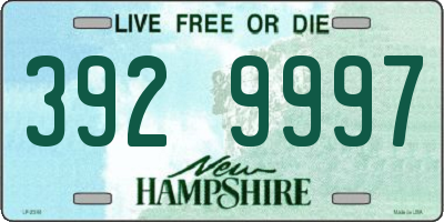 NH license plate 3929997