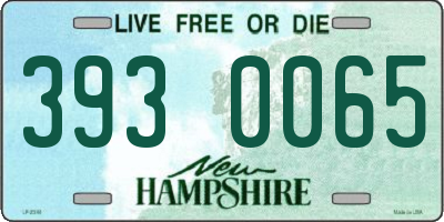 NH license plate 3930065
