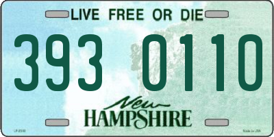 NH license plate 3930110