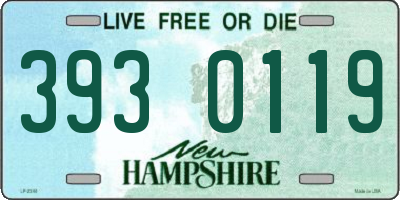 NH license plate 3930119