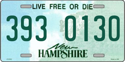 NH license plate 3930130