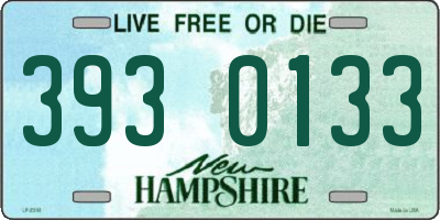 NH license plate 3930133