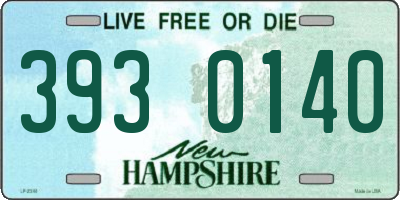 NH license plate 3930140