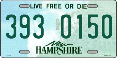 NH license plate 3930150
