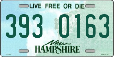 NH license plate 3930163