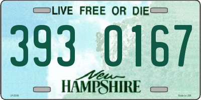 NH license plate 3930167