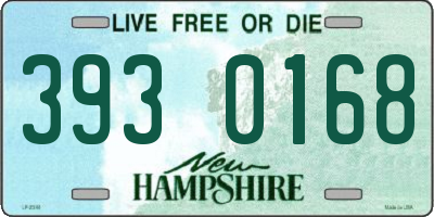 NH license plate 3930168