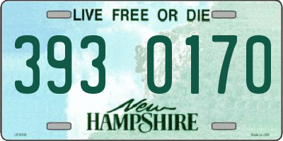 NH license plate 3930170