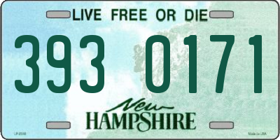 NH license plate 3930171