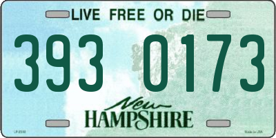 NH license plate 3930173