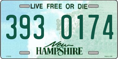 NH license plate 3930174