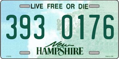 NH license plate 3930176