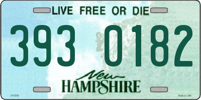 NH license plate 3930182