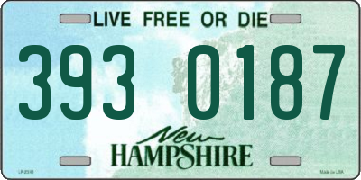 NH license plate 3930187