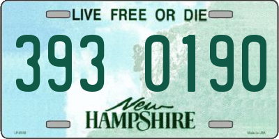 NH license plate 3930190