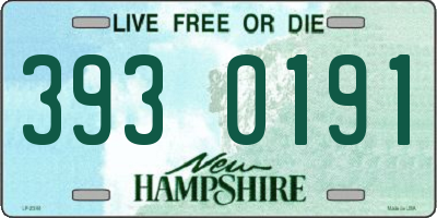 NH license plate 3930191