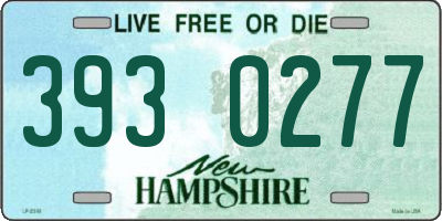 NH license plate 3930277