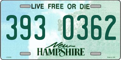 NH license plate 3930362
