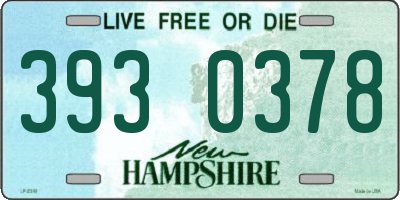 NH license plate 3930378