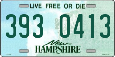 NH license plate 3930413