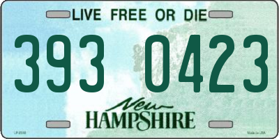 NH license plate 3930423
