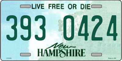 NH license plate 3930424