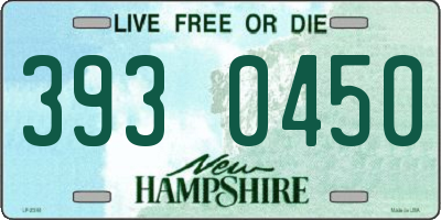 NH license plate 3930450