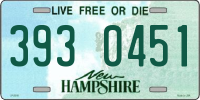 NH license plate 3930451